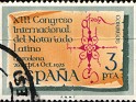 Spain 1975 XII Latin Notary Congress 3 PTA Multicolor Edifil 2283. Uploaded by Mike-Bell